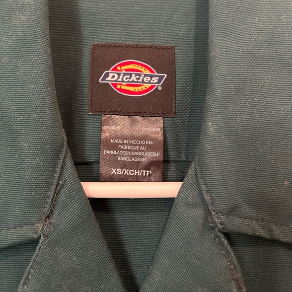 Dickies forest green reworked corduroy accent coveralls XS - Picture 4 of 5